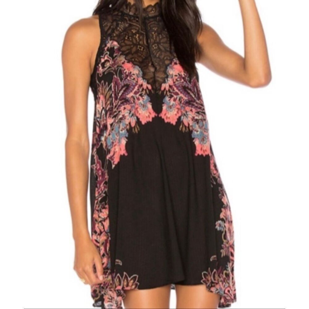 Free People Intimately Tunic Lace Floral Dress - Picture 2 of 10